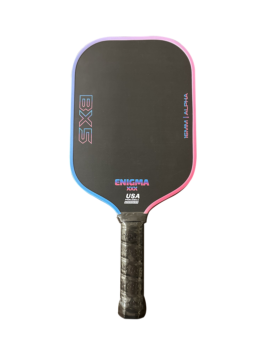 BX5 pickleball paddle with raw carbon face and Gen3 16mm core